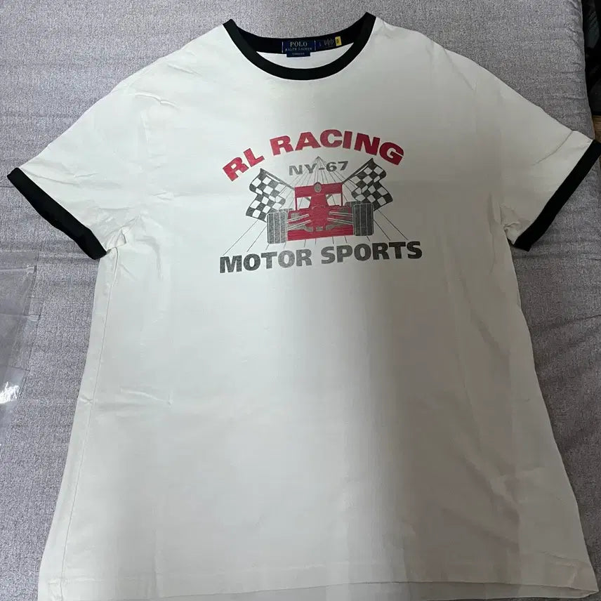 [BUNJANG] Polo Ralph Lauren RL Racing Short Sleeve T-Shirt L / 폴로 랄프로렌 RL 레이싱 반팔티 L