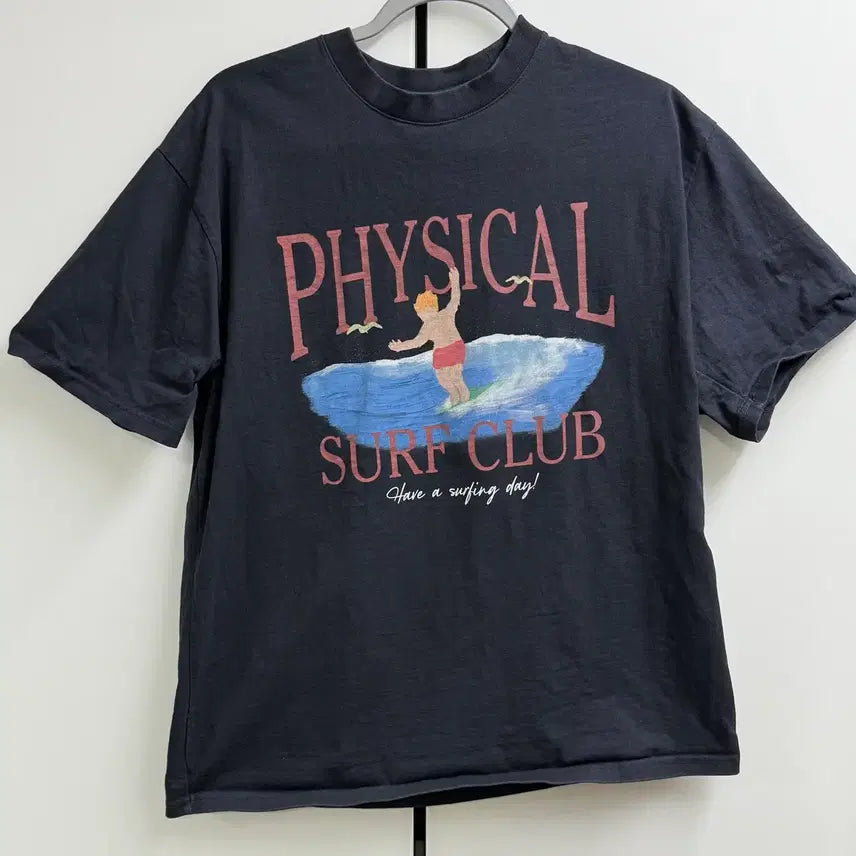 [BUNJANG] Physical Department Surfing Club T-Shirt L / 피지컬디파트먼트 서핑 클럽 반팔 티셔츠 L