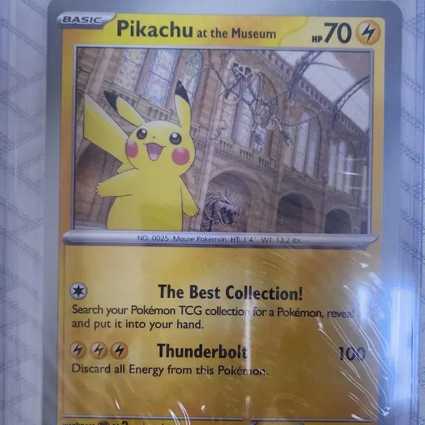 [BUNJANG] London Natural History Museum Pikachu Pokemon Card (Sealed) / 런던 자연사 박물관 피카츄 미개봉