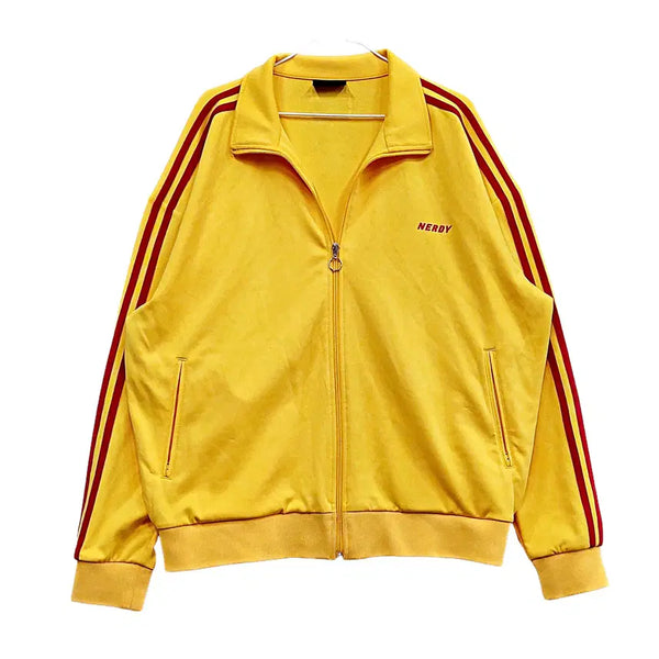 [BUNJANG] NERDY Men's Loose Fit Track Top Jersey Yellow / 널디 남성 스트릿한 루즈핏 트랙탑져지 110 옐로우 72824