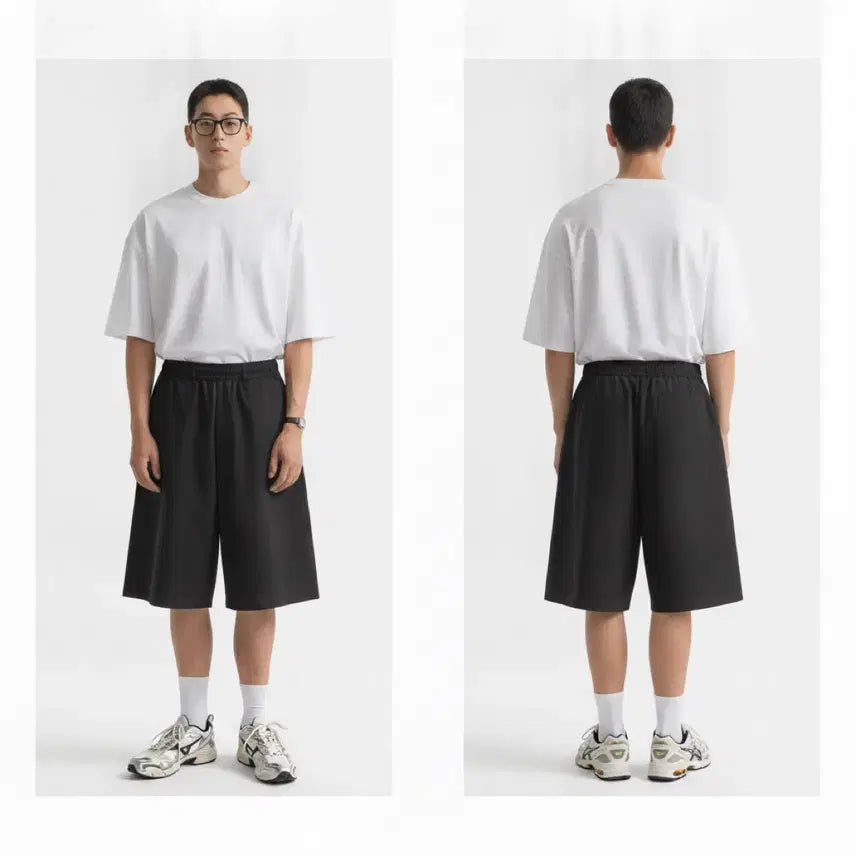 [BUNJANG] Bermuda Cotton Shorts Black / 새제품) 버뮤다 코튼 반바지 블랙
