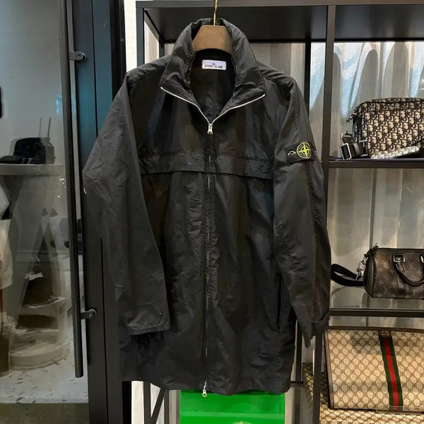 [BUNJANG] Stone Island Microfiber Long Jacket / [정품] 스톤아일랜드 마이크로랩스 롱자켓