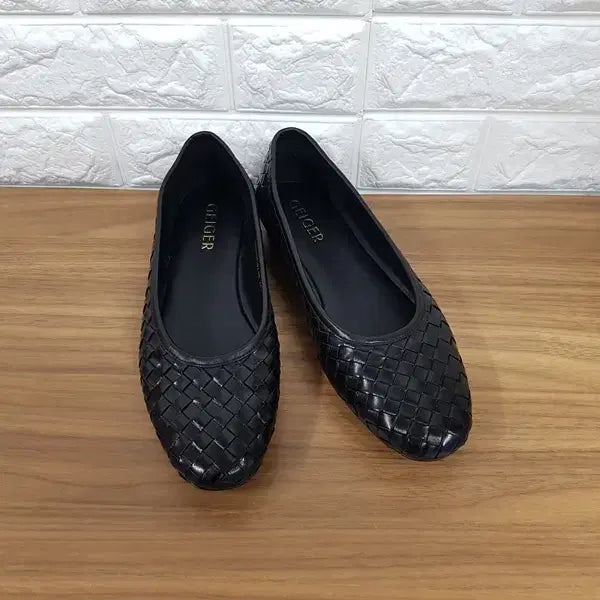 [BUNJANG] Geiger Loafers 240 Weaving Leather Shoes / 가이거 로퍼 240 (위빙가죽 구두)