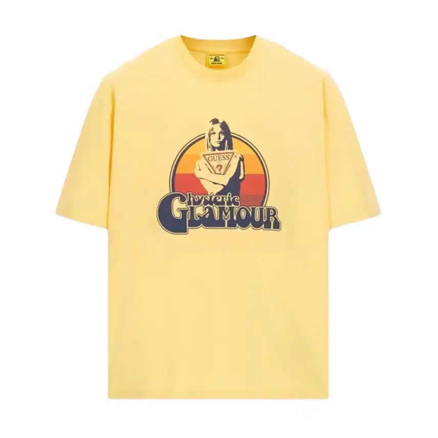 [BUNJANG] Guess x Hysteric Glamour Printed T-Shirt (Medium) / [당일배송] 게스 히스테릭글래머 프린티드 티셔츠 M, 히스테릭글래머 반팔