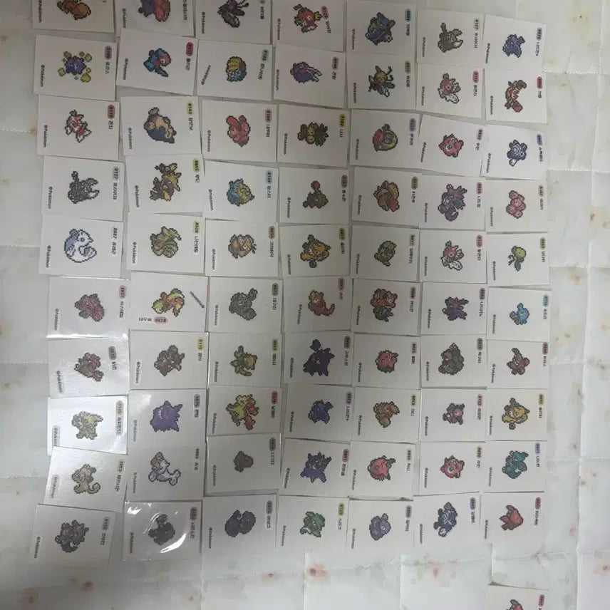 [BUNJANG] Pokemon Pixel Stickers Bundle / 포켓몬 픽셀 스티커 일괄 판매합니다