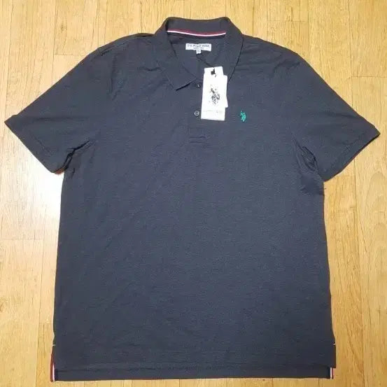 [BUNJANG] U.S. Polo Assn. Men's Short Sleeve Polo Shirt (Gray) / (미국판/새옷 정품) 폴로 아쎈 남성 반팔 카라티,115, 진회색