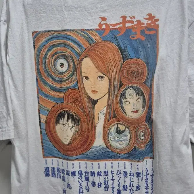[BUNJANG] Uniqlo x Junji Ito Short Sleeve T-Shirt XL / 유니클로 ut 이토준지 소용돌이 티셔츠 xl