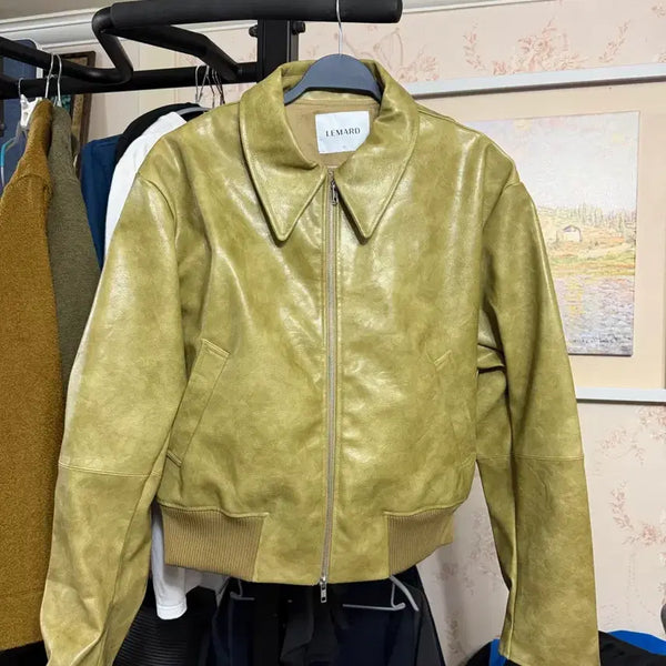 [BUNJANG] Lemadd Leather Jacket Size 3 / 르마드 레더자켓 3사이즈