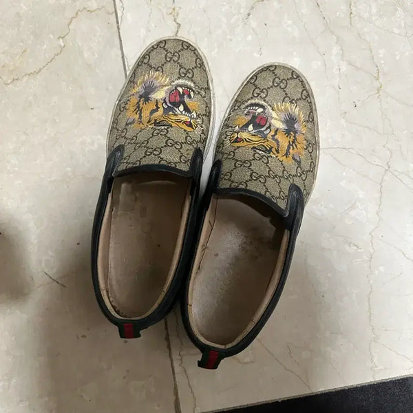 [BUNJANG] Gucci Tiger Sneakers Loafers / **구찌 9(275-280mm) GUCCI 스니커즈 로퍼 운동화 명품