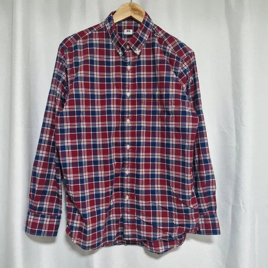 [BUNJANG] Uniqlo Checkered Shirt L / 유니클로 체크 남방 셔츠 l