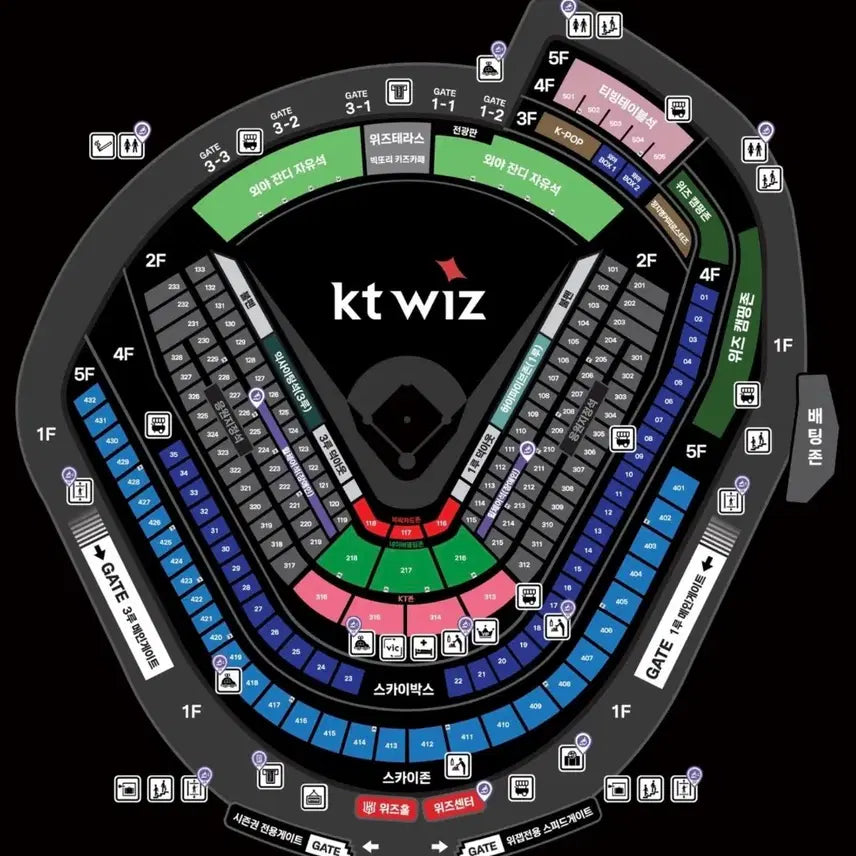 [BUNJANG] KT vs Lotte Water Festival Baseball Game Tickets - July 3rd / <최고명당> 7월 3일(금요일) KT 롯데 워터페스티벌 1루 3루