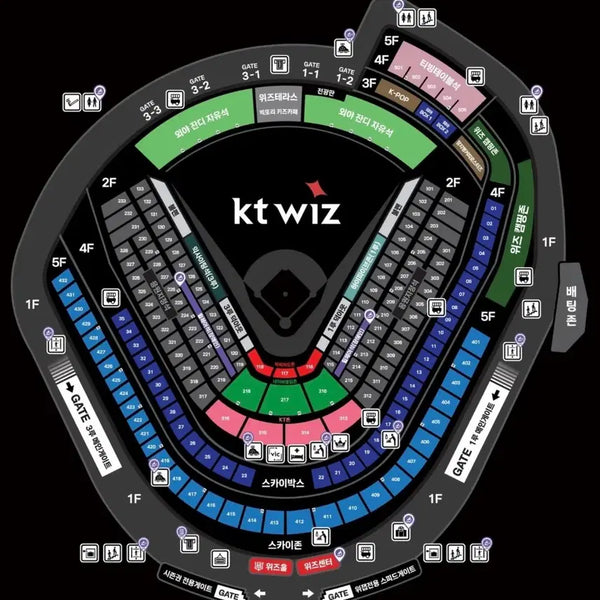 [BUNJANG] KT vs Lotte Water Festival Baseball Game Tickets - July 3rd / <최고명당> 7월 3일(금요일) KT 롯데 워터페스티벌 1루 3루