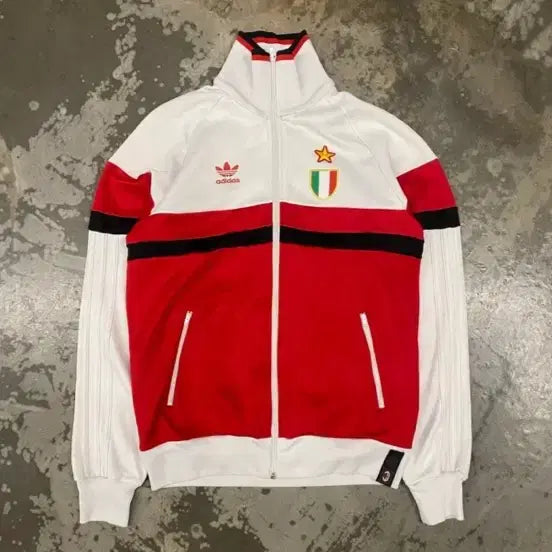 [BUNJANG] Adidas AC Milan Colorblock Track Top (Rare) / 아디다스 09-10 AC밀란 배색 트랙탑(희귀)