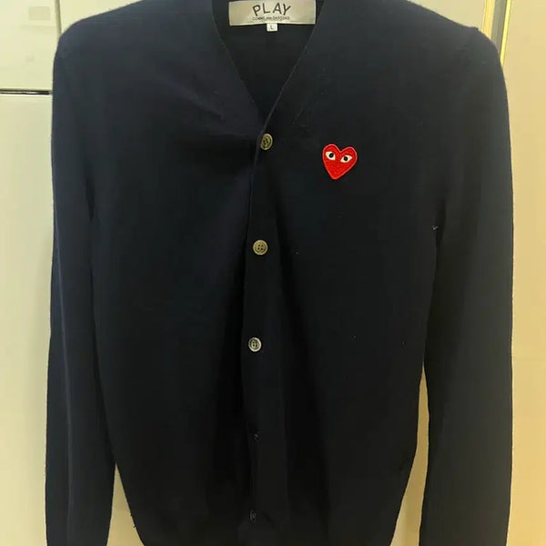 [BUNJANG] Comme des Garçons 25FW Navy Cardigan L / 25fw 꼼데가르송 네이비 가디건 L