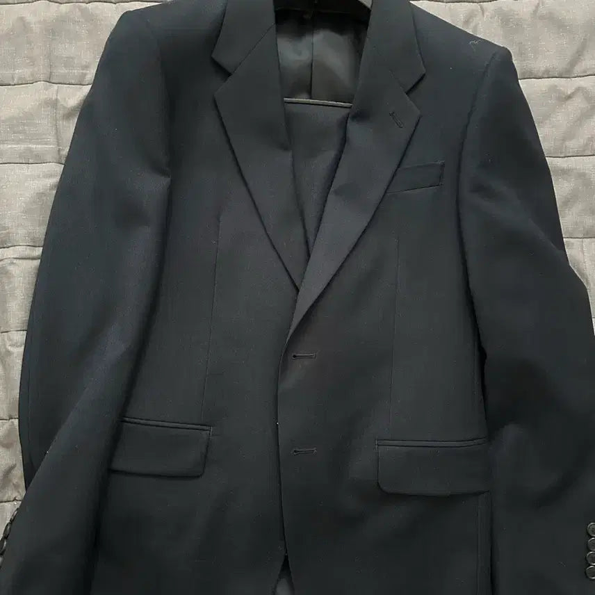 [BUNJANG] Custommellow Navy Single Suit Jacket / 커스텀 네이비 싱글 수트