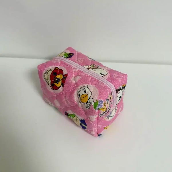 [BUNJANG] Animal Crossing Classic Fabric Bean Pouch Mini Pouch 3D Square Zipper Pouch / 동물의숲 극장판 고전원단 콩파우치 미니 파우치 입체사각 지퍼파우치