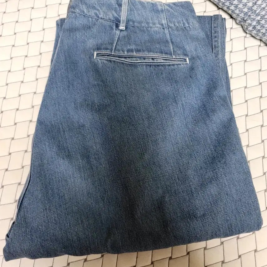 [BUNJANG] nanamica Wide Denim Pants Light Indigo / 나나미카 와이드 데님팬츠 라이트 인디고