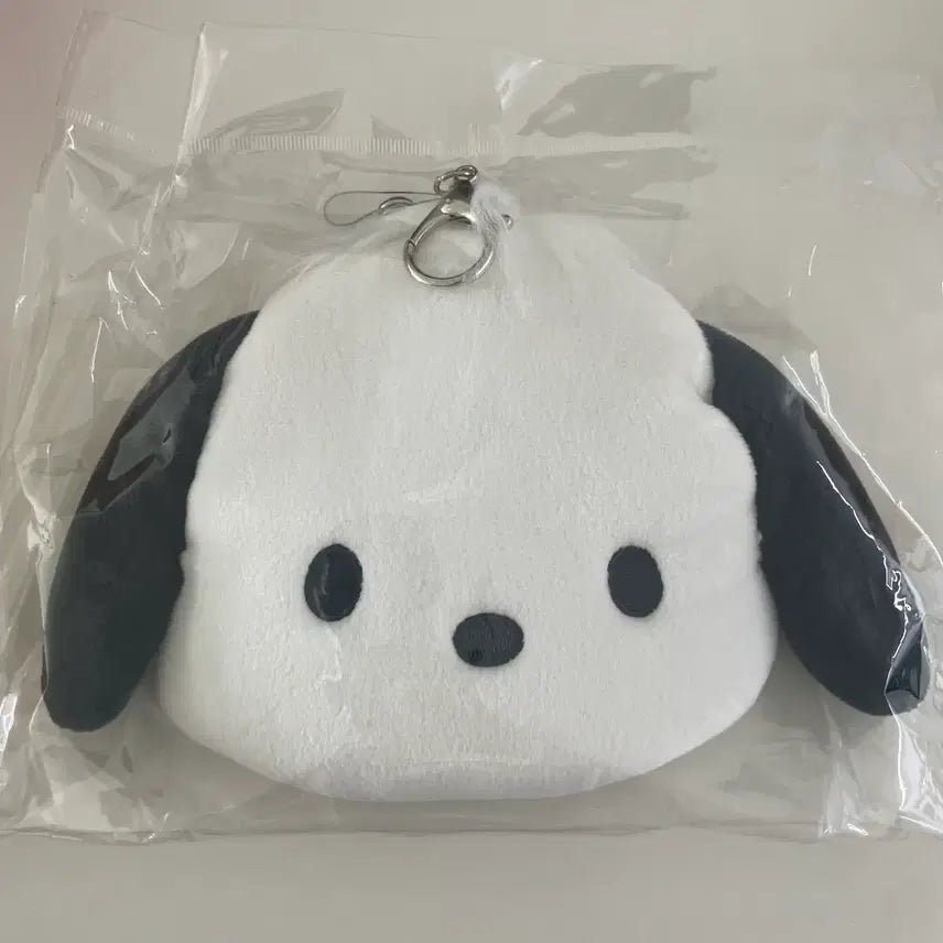[BUNJANG] Sanrio Pochacco Reel Pass Pouch with Keyring Card Holder / 새상품) 산리오 정품 포차코 릴패스 파우치 키링 카드지갑