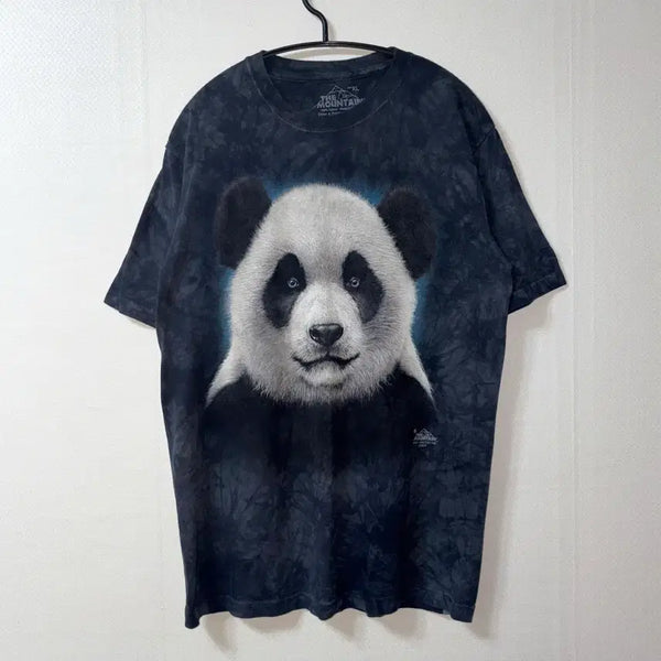 [BUNJANG] The Mountain Vintage Tie-Dye Panda Printing T-Shirt / 더 마운틴 빈티지 타이다이 판다 프린팅 티셔츠