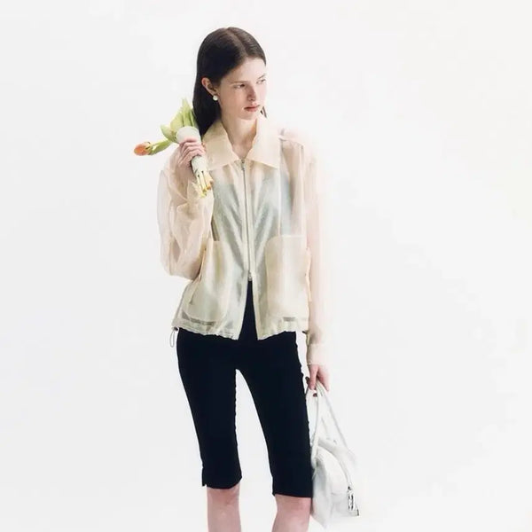 [BUNJANG] Noirnine Soft Sheer Jacket / 누아르나인 소프트 시어 자켓