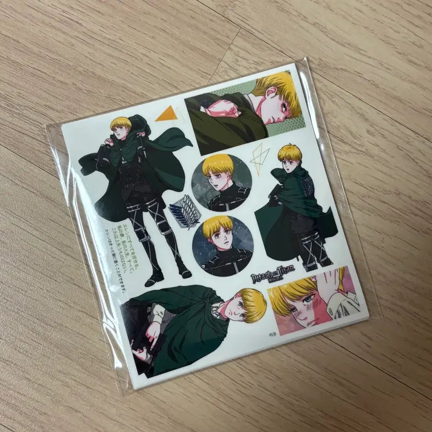 [BUNJANG] Attack on Titan Armin Clear Sticker Set / 진격의 거인 아르민 인스