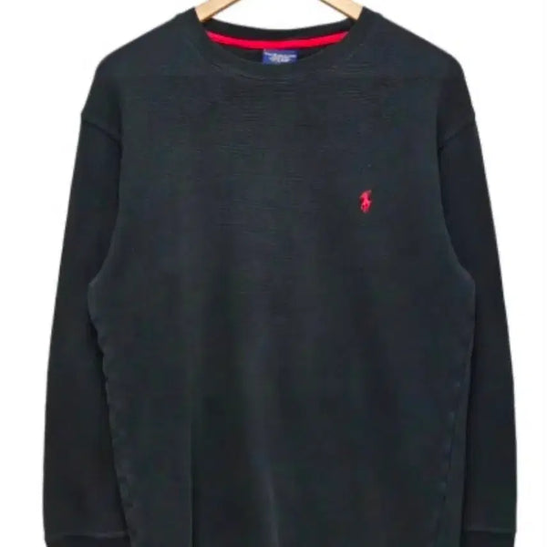 [BUNJANG] Polo Ralph Lauren Waffle Long Sleeve Shirt Black L / 폴로 와플 롱슬리브 L