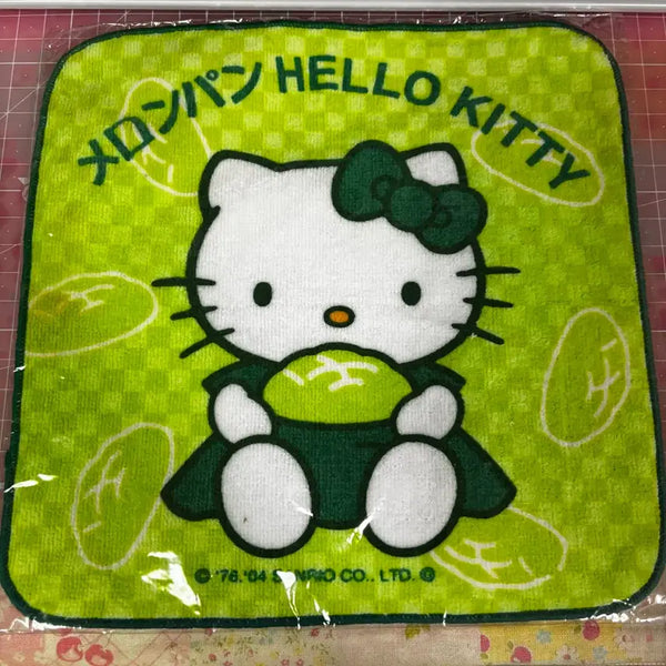 [BUNJANG] Sanrio Hello Kitty Vintage Melon Bread Handkerchief Towel / 산리오 헬로키티 고전 메론빵 손수건 타올