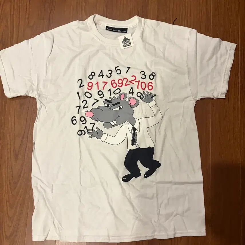 [BUNJANG] Nine One Seven 917 Rat T-Shirt White / [새상품] Nine One Seven 917 Rat T-Shirt Whi