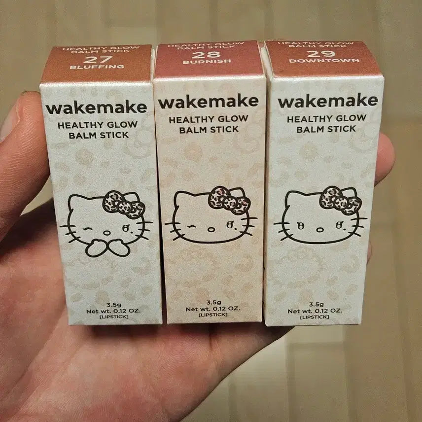 [BUNJANG] WakeMake Gelly Kitty Healthy Glow Balm Stick Blushing Bunny / 웨이크메이크 갸루키티 헬시 글로우 밤 스틱 블러핑 버니쉬 다운타운 립스틱