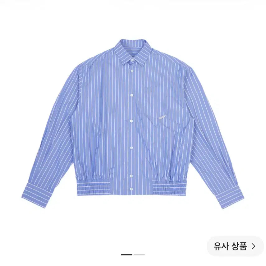 [BUNJANG] Ader Error Striped Shirt Blue XL / 아더에러 스트라이프 셔츠 블루 XL사이즈 (Tarv)