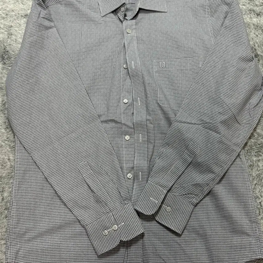 [BUNJANG] Daks Check Long-Sleeve T-shirt / 닥스 체크 긴팔 티셔츠(100)