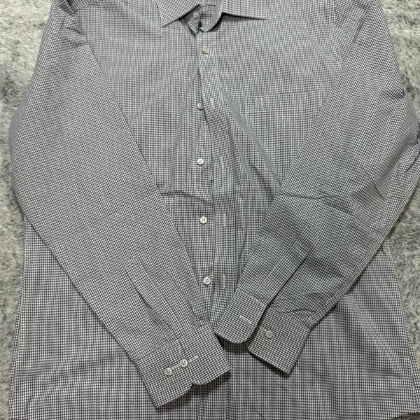 [BUNJANG] Daks Check Long-Sleeve T-shirt / 닥스 체크 긴팔 티셔츠(100)