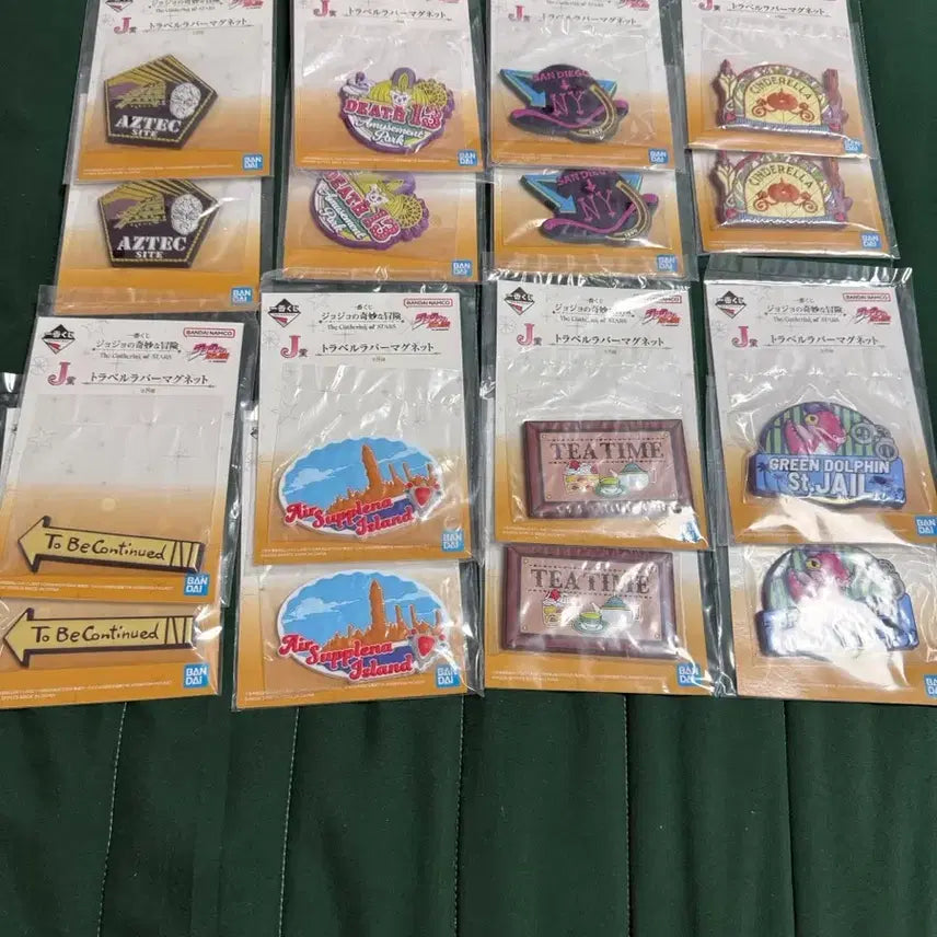[BUNJANG] JoJo's Bizarre Adventure Ichiban Kuji J Prize Rubber Magnet Set (8 Types) / 죠죠 제일복권 J상 러버 마그넷 8종 전종 세트