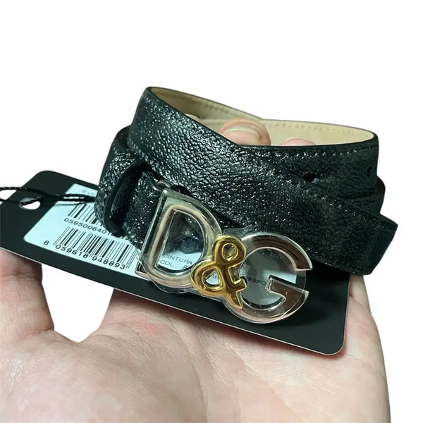 [BUNJANG] Dolce & Gabbana Black Leopard Print Women's Belt / 돌체앤가바나 벨트 블랙 레오파드