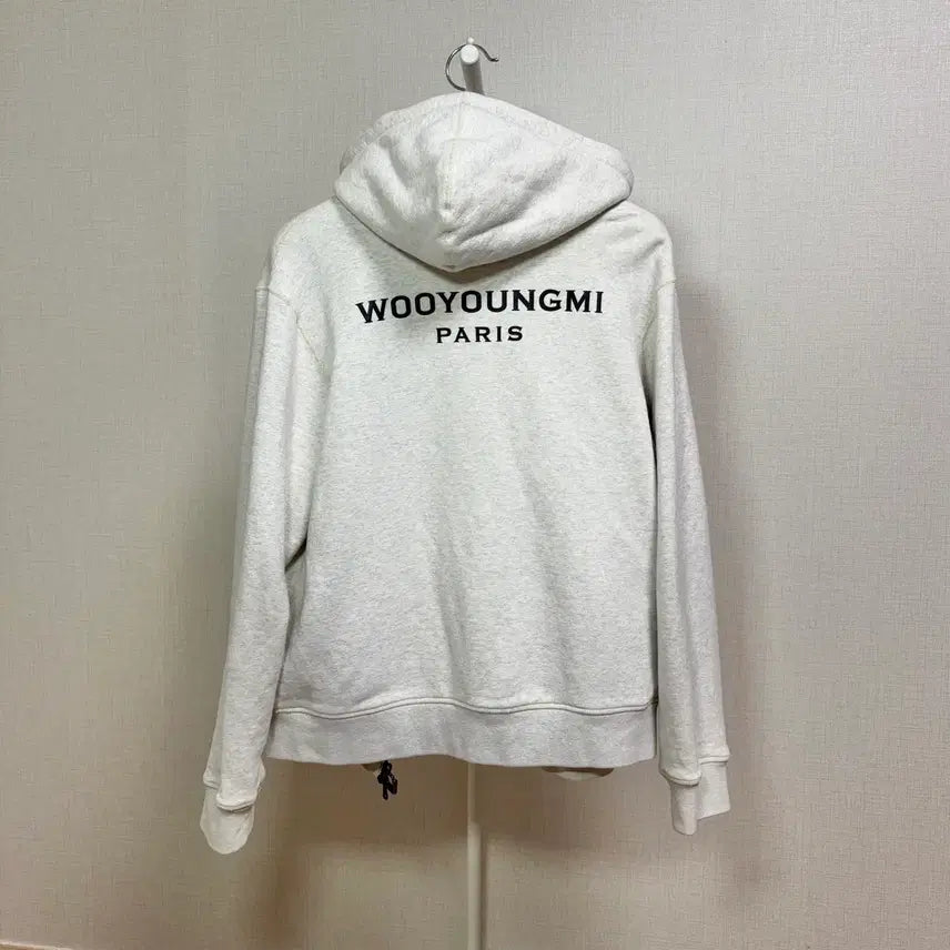 [BUNJANG] Wooyoungmi Back Logo Zip-Up Hoodie / [정품/46] 우영미 백로고 후드집업