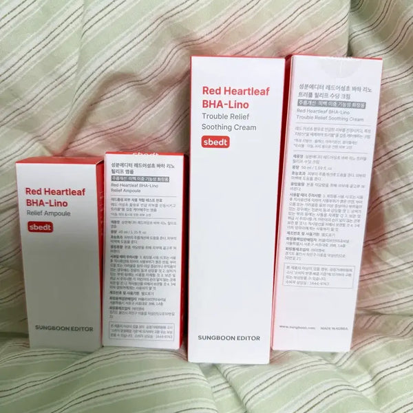 [BUNJANG] Ingredient Editor Red Eoseongcho Ampoule/Cream Set / 성분에디터 레드어성초 앰플/크림