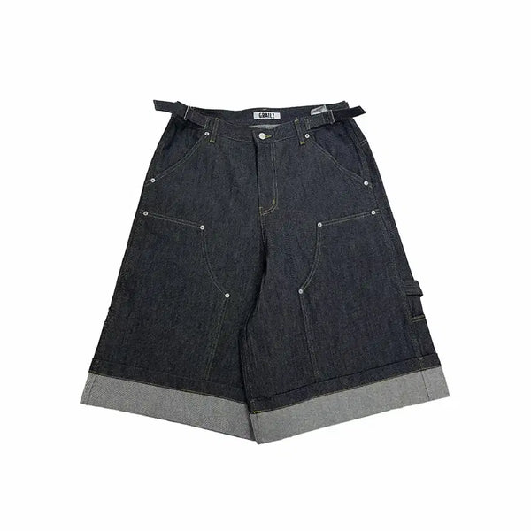 [BUNJANG] Greilz x Coin Seoul Carpenter Bermuda Denim Pants / 1) 그레일즈 x 코인서울 카펜터 버뮤다 데님 팬츠
