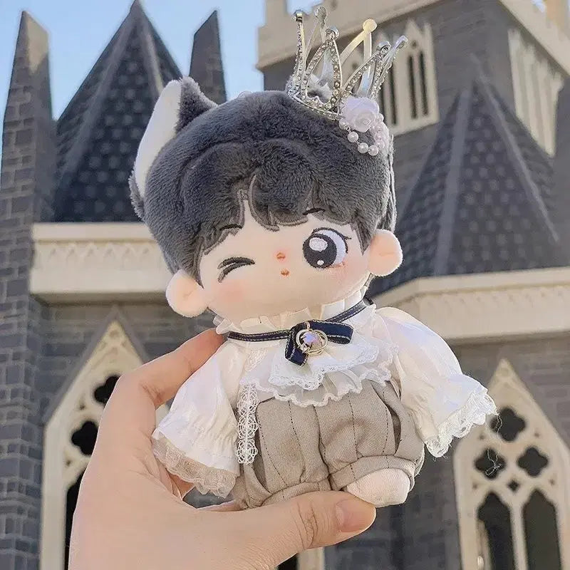 [BUNJANG] 15cm Doll Clothes White Beige Nightwear / 15cm 인형옷 솜인형옷 화이트 베이지 나이트