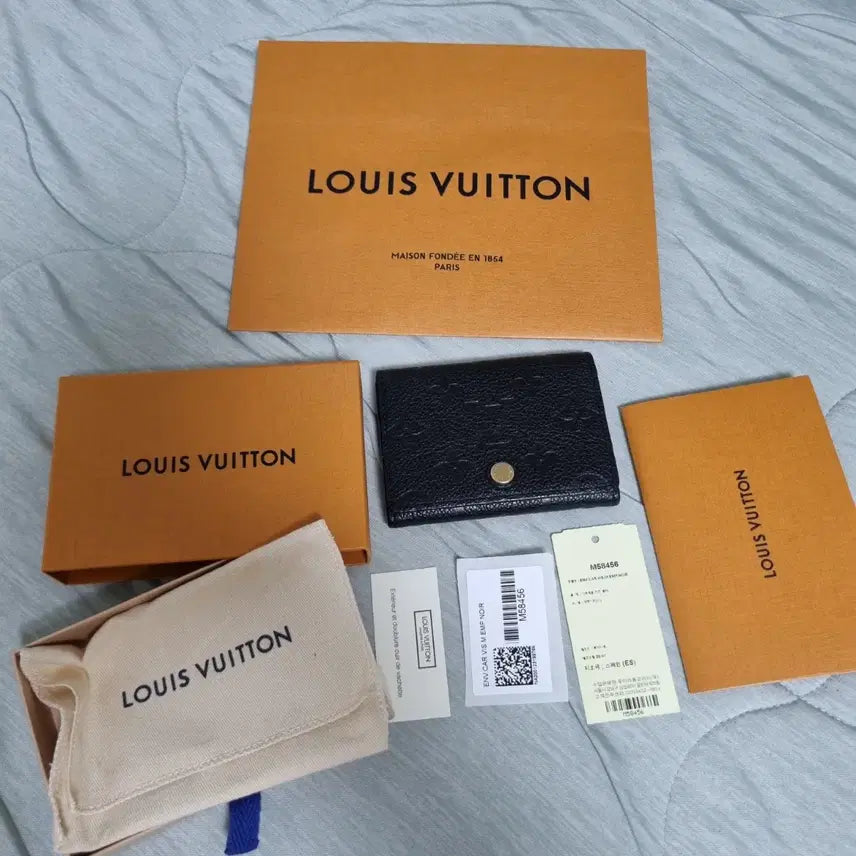 [BUNJANG] Louis Vuitton Monogram Empreinte Business Card Holder M58456 / [정품] 루이비통 앙프렝뜨 카드 홀더
