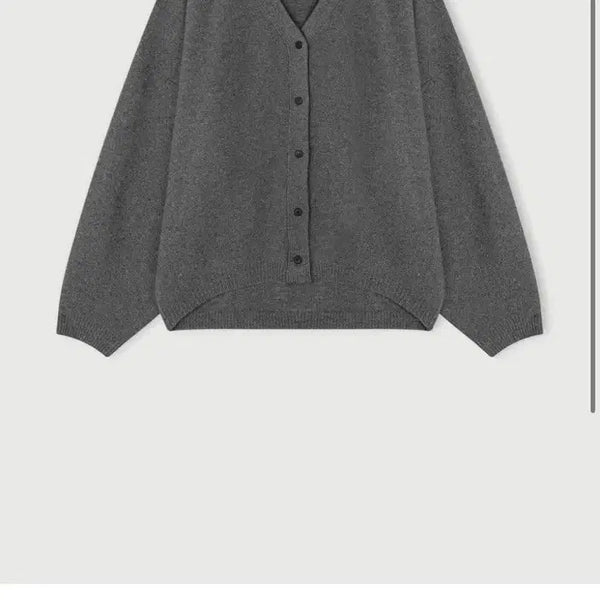 [BUNJANG] Ethos Soft Button Cardigan - Gray / 에토스 소프트 버튼 가디건 그레이