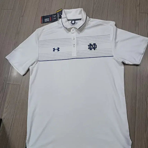 [BUNJANG] Under Armour White Golf Short Sleeve Polo Shirt - Size 100 (New) / 언더아머 백색 골프 반팔 카라티 가슴반품 54  100 새상품
