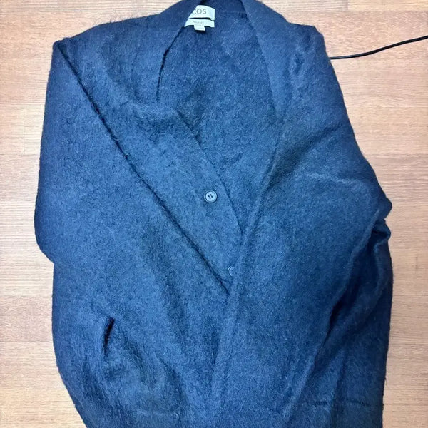 [BUNJANG] COS Relaxed Mohair Cardigan Navy / 코스 릴렉스드 모헤어 가디건 네이비