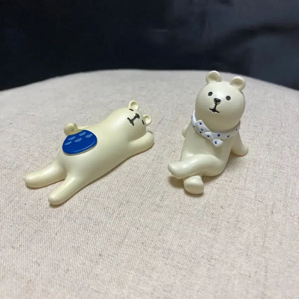 [BUNJANG] Decole concombre Polar Bear Fan + Polar Bear Towel / 데꼴 백곰 부채 + 백곰 수건
