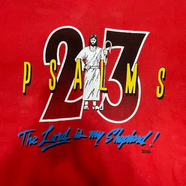 [BUNJANG] 90s Psalms 23 "The Lord is my Shepherd" XL T-Shirt / 90s PSALMS 23 지저스티 xl