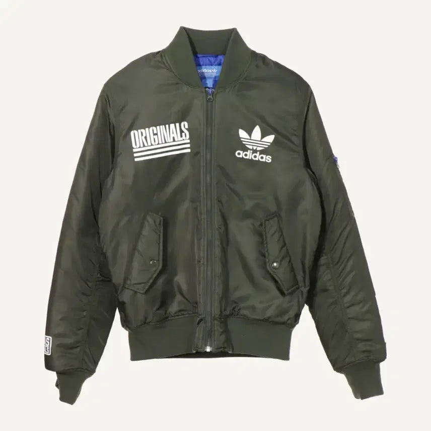 [BUNJANG] Adidas Originals Bomber Jacket Khaki (Discontinued) / (단종) 아디다스 오리지널스 봄버 자켓 카키 95