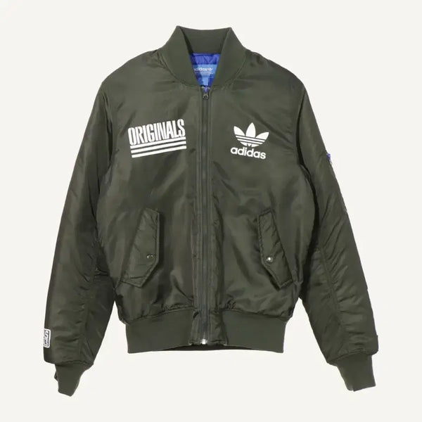 [BUNJANG] Adidas Originals Bomber Jacket Khaki (Discontinued) / (단종) 아디다스 오리지널스 봄버 자켓 카키 95