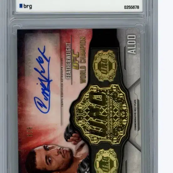 [BUNJANG] UFC Jose Aldo 2014 Topps Knockout Championship Belt Auto Relic Card 3/8 / ufc 2014 조제알도 오토 벨트 오토 카드 3/8