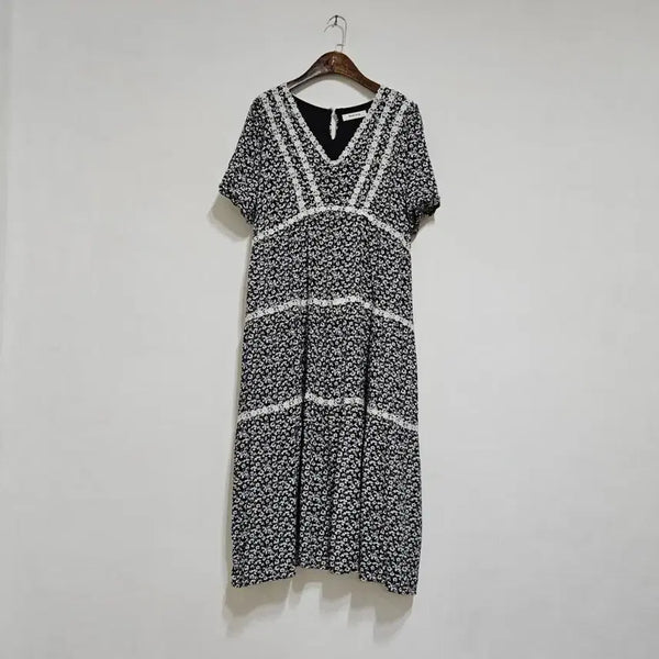 [BUNJANG] Rayon 100% Lace Long Dress / 레이스 인견 롱원피스
