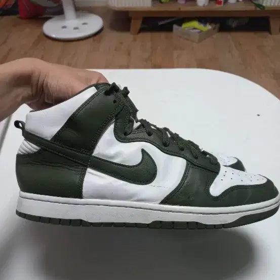 [BUNJANG] Nike Dunk High Olive White / 나이키 덩크 하이 올리브 화이트 285