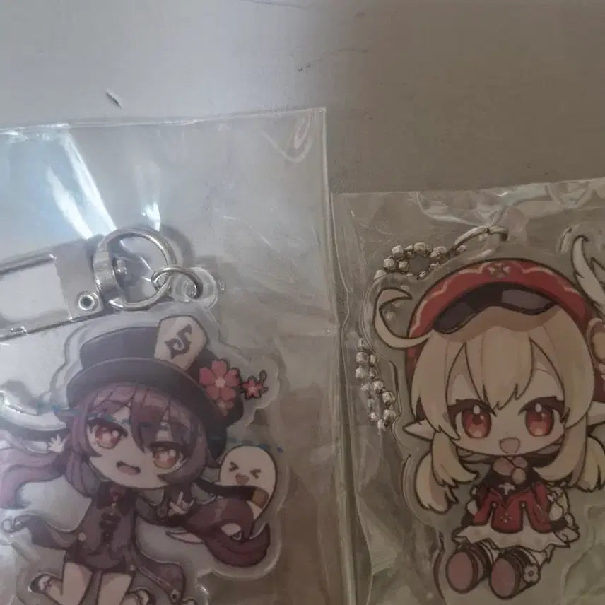 [BUNJANG] Genshin Impact Acrylic Keychain Hu Tao / Klee / 원신 아크릴 키링 호두/클레